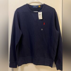 NWT Polo Ralph Lauren The RL Fleece Sweatshirt in Navy